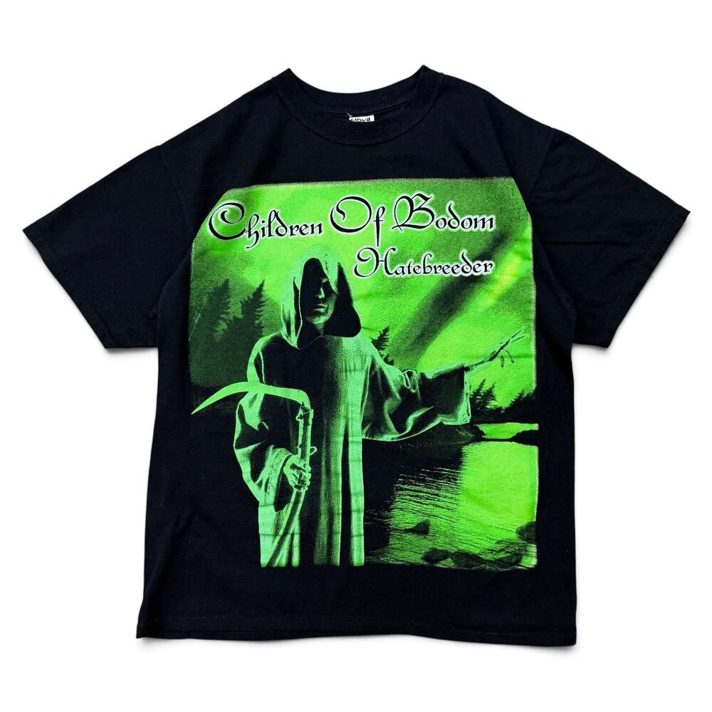 Vintage Y2K Children of Bodom Hatebreeder We Are Enemies Band T Shirt L Black